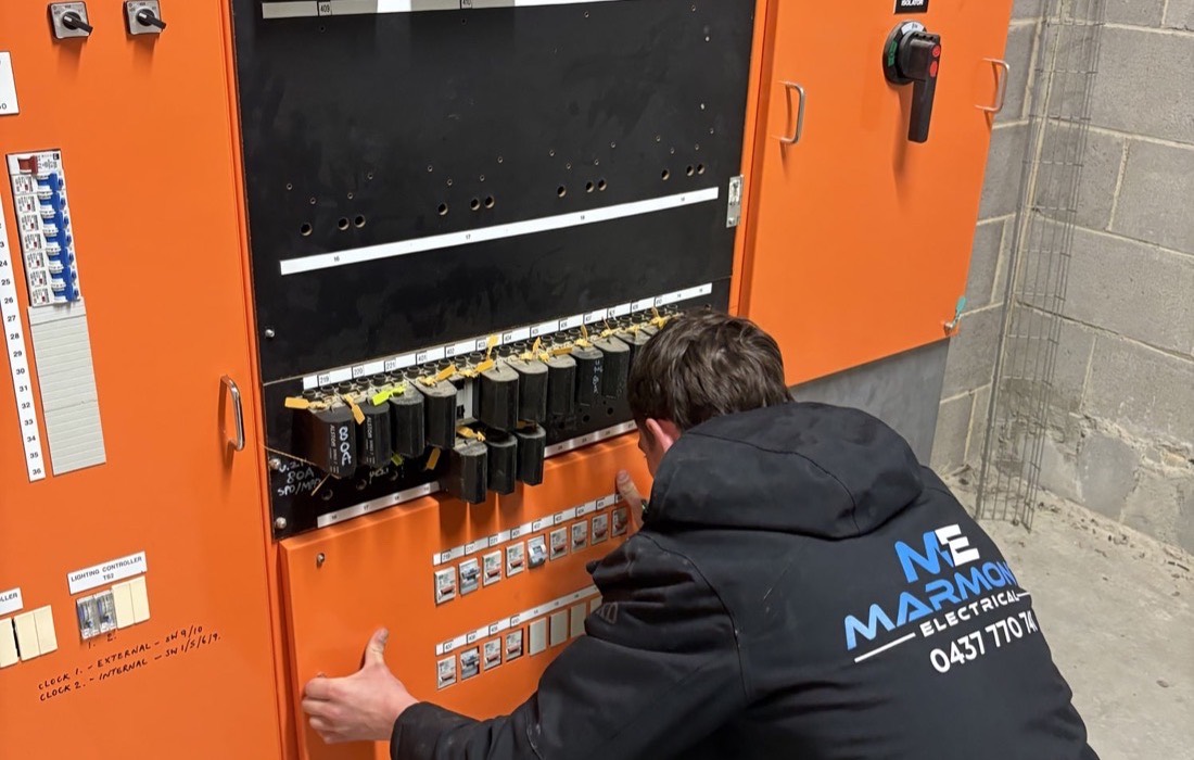 Daniel from Marmont Electrical at work